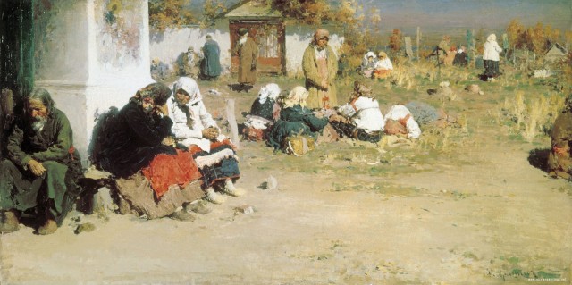 Архипов А. Е. Радоница (Перед обедней). 1892