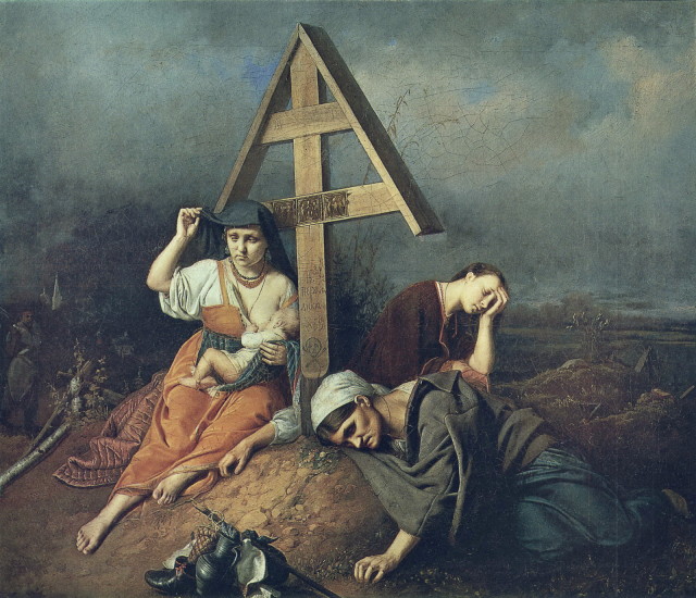 Перов В. Г. Сцена на могиле. 1859