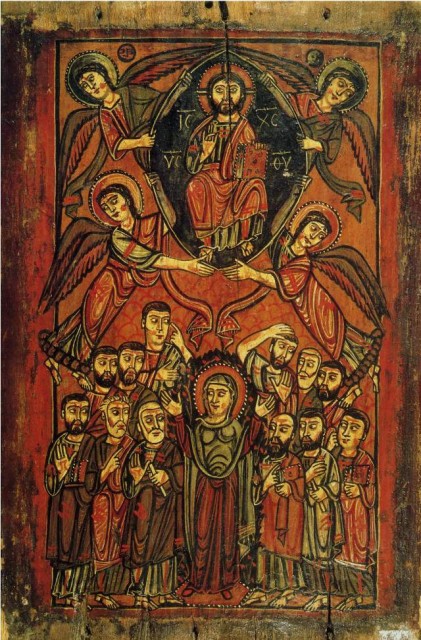 Икона "Вознесение Господне". VIII - IX вв. Египет. Монастырь Святой Екатерины на Синае