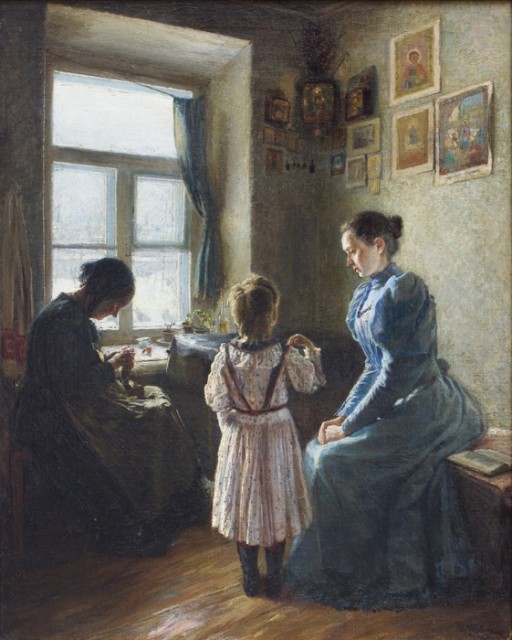 И. Матвеев. Детская молитва. 1895 г.