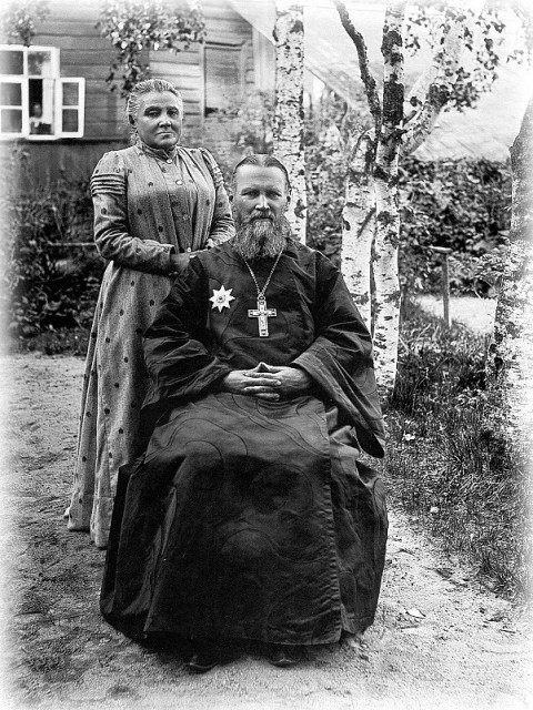 Св. прав. Иоанн Кронщтадский с супругой Елизаветой Константиновной