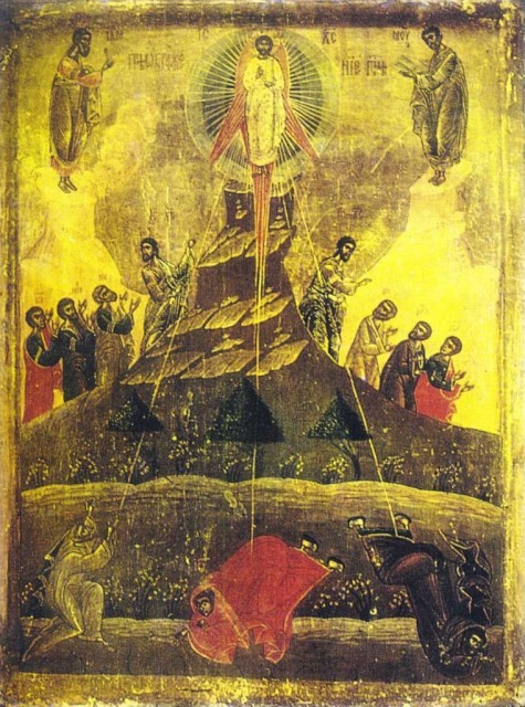 Икона Преображения Господня. Румыния. XVI век. Бухарест, Музей искусств