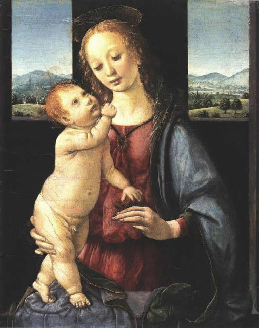 Леонардо да Винчи. Мадонна Дрейфус. 1470 г. Национальная галерея искусств. Вашингтон. США