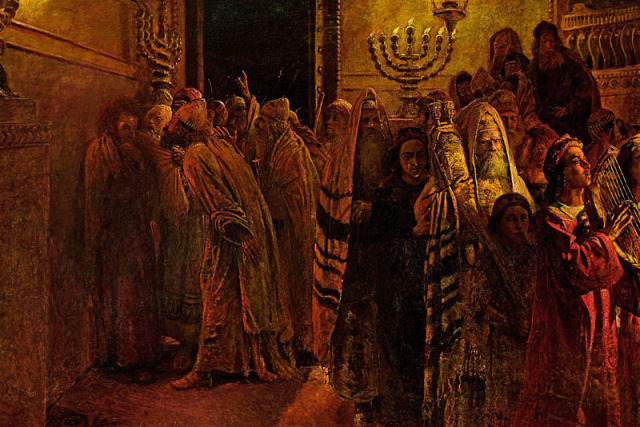 Н. Н. Ге. Суд Синедриона. «Повинен смерти», 1892 г. Государственная Третьяковская галерея, Москва