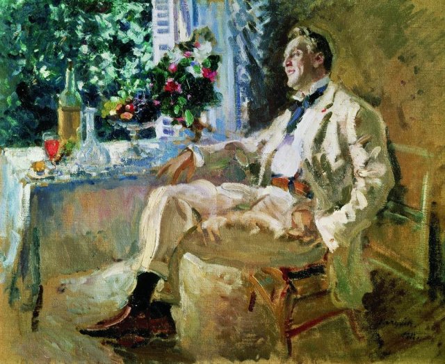 Константин Коровин. Портрет Ф. И. Шаляпина. 1911 г.