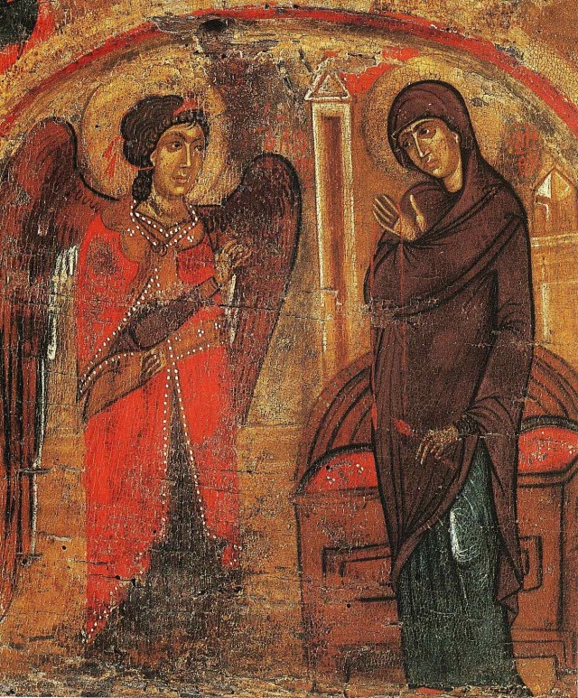 Благовещение Богородице; Византия; XV в.