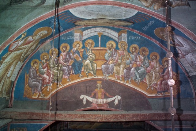 Сошествие Духа Святого. XIV в. Сербия. Косово. Монастырь Высокие Дечаны