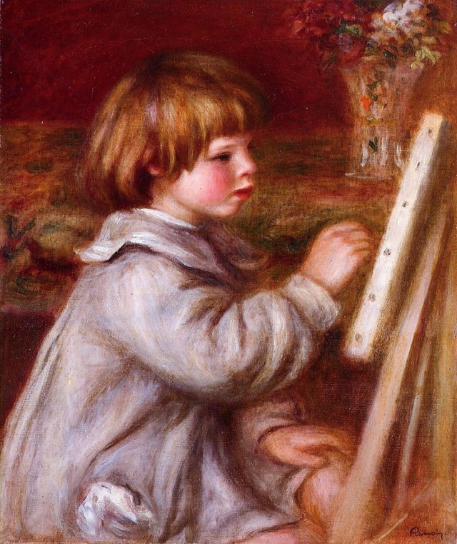 Пьер Огюст Ренуар. Портрет Клода Ренуара живописца. 1907 г.