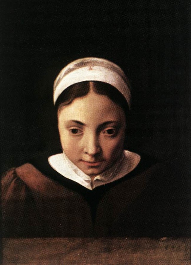 Корнелис ван Пуленбург (1594 -1667 гг.). Портрет девушки. Старая Пинакотека, Мюнхен.