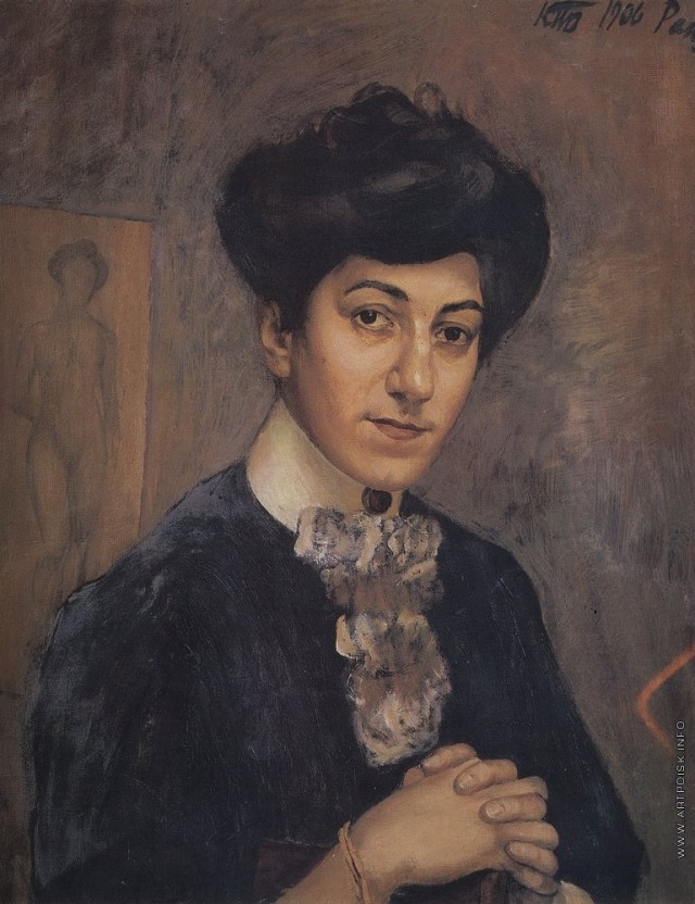 Кузьма Сергеевич Петров-Водкин. Портрет жены художника. 1906 г.
