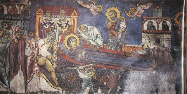 Успение Пресвятой Богородицы; Византия; XIII в. Греция. Кастория, церковь Панагии Мавриотиссы