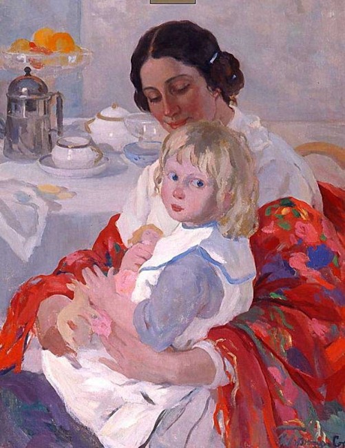 Горюшкин-Сорокопудов Иван Силыч. Мать с ребёнком. 1910-е гг.