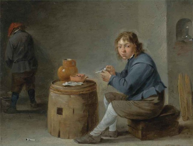 Давид Тенирс Младший (1610 – 1690). Курящий мальчик