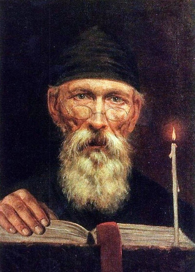Тропинин Василий Андреевич. Монах со свечой. 1834 г.