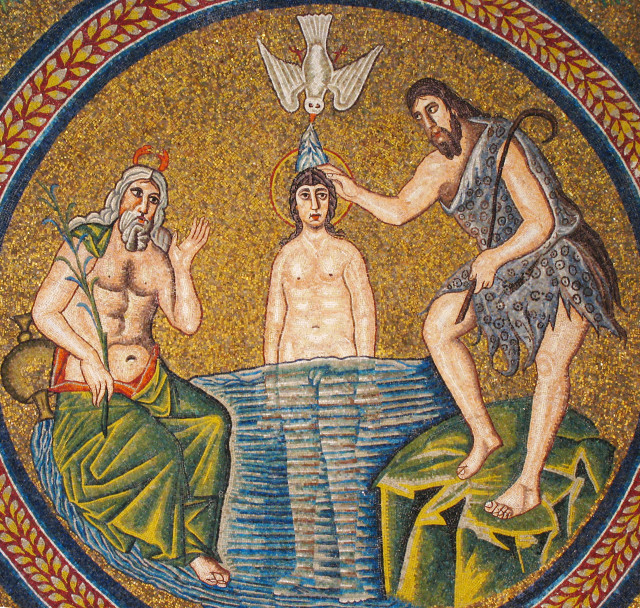 Крещение Господне. VI в. Италия. Равенна. Арианский баптистерий