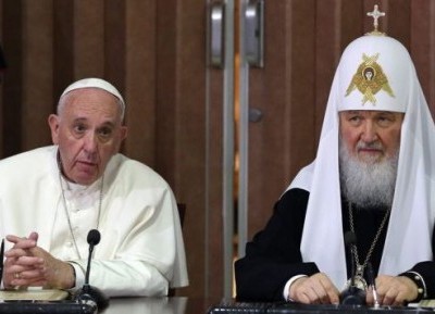 Встреча Святейшего Патриарха Кирилла Папы Римского Франциска