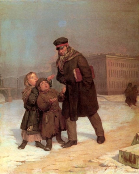 Фирс Сергеевич Журавлев. Дети-нищие. 1860-е гг.
