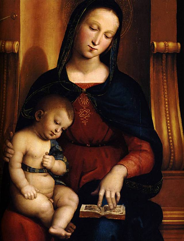 Рафаэль Санти. Мадонна Ансидей (фрагмент). 1505-1507 гг Лондонская Национальная галерея