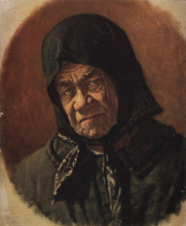 Василий Верещагин. Старуха-нищенка девяносто шести лет. Около 1891 г.