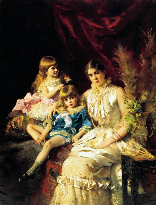 К. Е. Маковский. Семейный портрет. 1882 г. Государственный  Русский музей, Санкт-Петербург