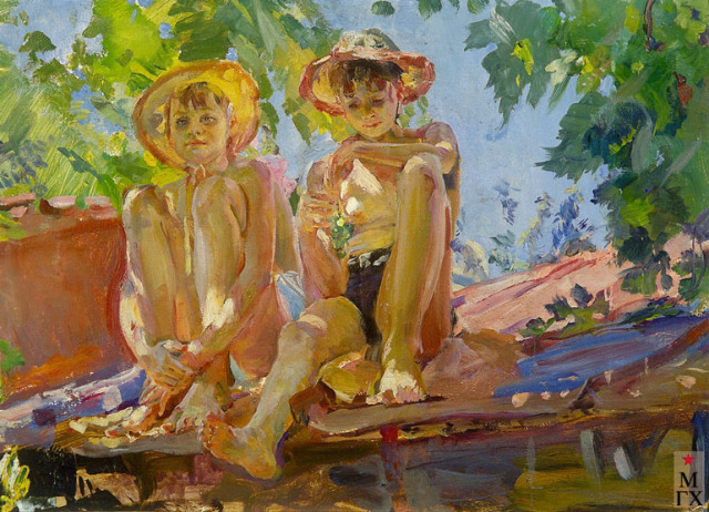 Радоман Игорь Владимирович. Дети на крыше, 1963 г.