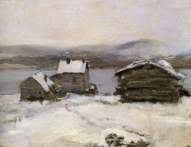 Константин Коровин. Зима в Лапландии. 1894 г.