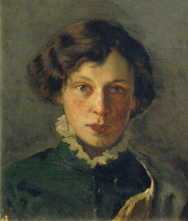 М. В. Нестеров. Портрет М. И.Нестеровой, первой жены художника. 1886 г.