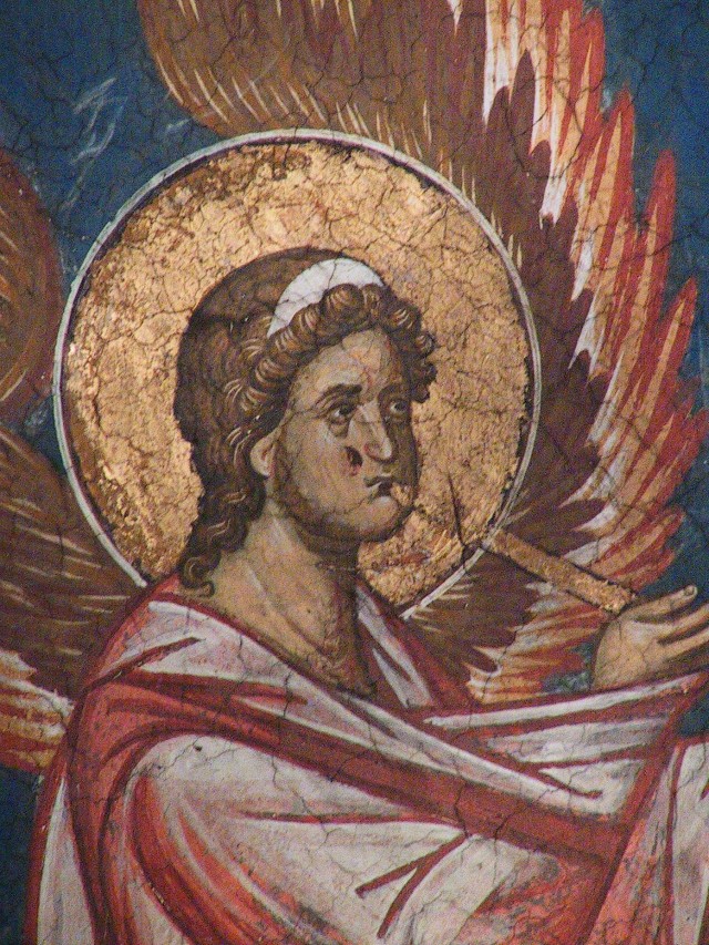 Ангел с трубой (фрагмент)