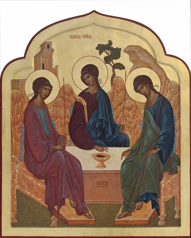 Пресвятая Троица. Икона А. Мещеровой