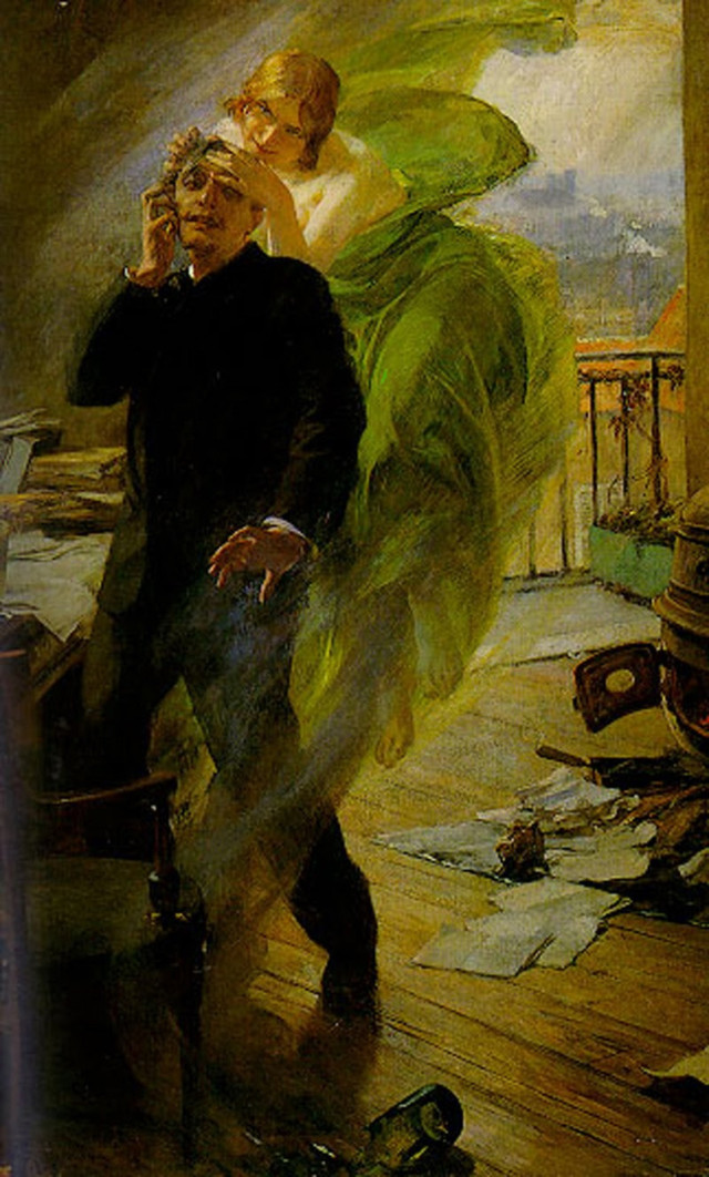 Альберт Меньян. Зелёная муза. 1895 г.
